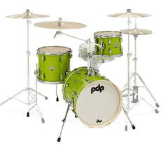 PDP By DW New Yorker 3-Piece Jazz Shell Set in Electric Green Sparkle