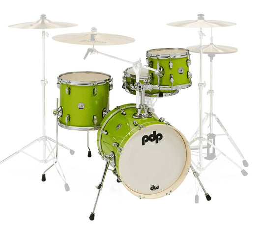 PDP By DW New Yorker 4-Piece 16" Shell Set in Electric Green