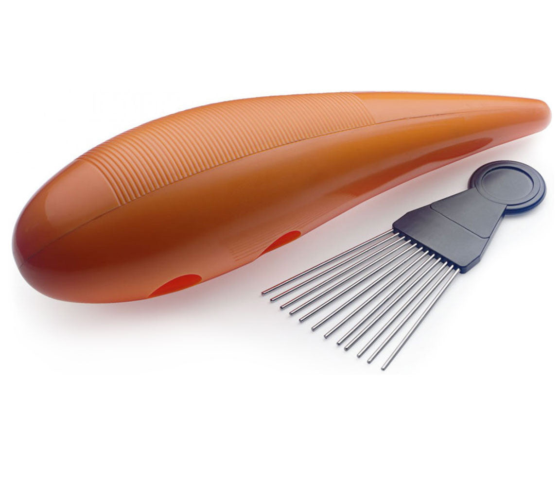 Stagg Orange Plastic Guiro with Scraper