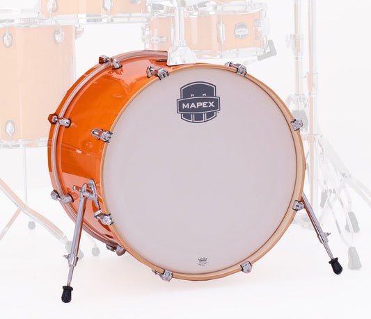 Mapex Mars Maple 22" x 18" Bass Drum (No Mount) In Glossy Amber