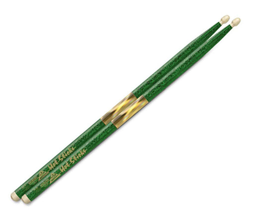 Hot Sticks Green Sparkle Macrolus Series, Hot Sticks, Drumsticks, Macrolus, Green Sparkle, 5A
