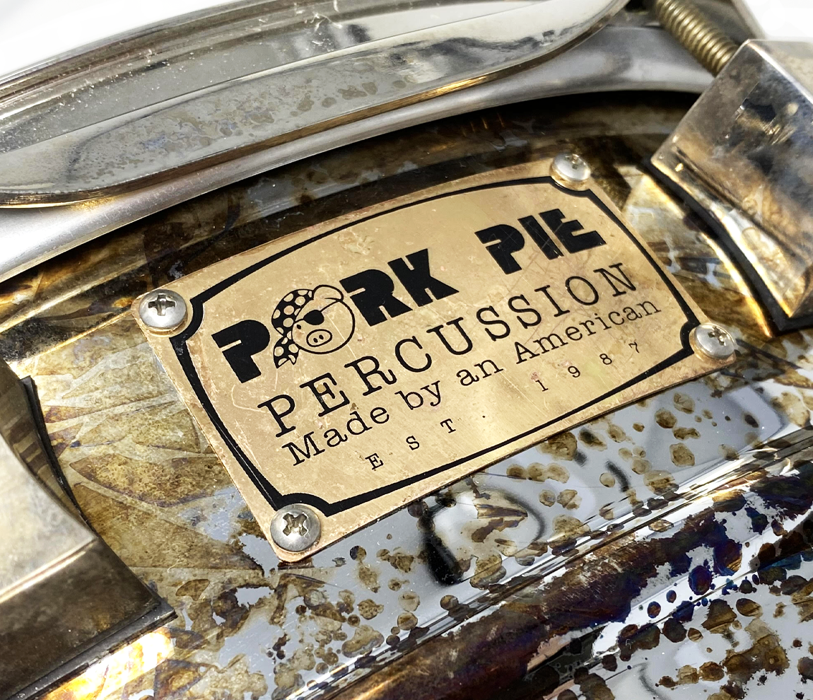Pork Pie 'The Relic' 14" x 6.5" 'AGED' Steel Shell Snare Drum