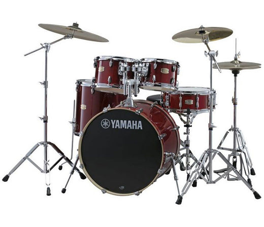 Yamaha Stage Custom 5-piece Drum Kit in Cranberry Red Finish