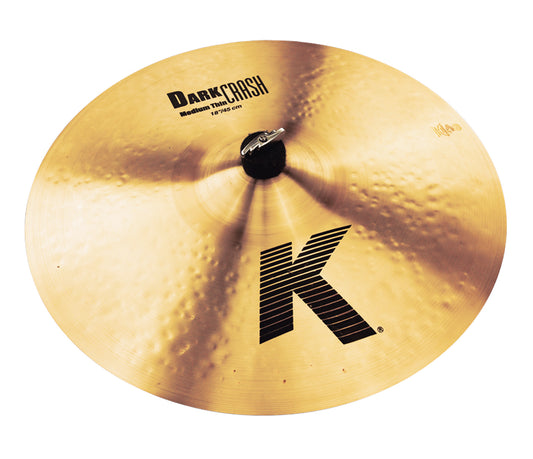 Zildjian 18" K Dark Crash Medium Thin Cymbal, Zildjian, Crash Cymbals, 18", Cymbal Room