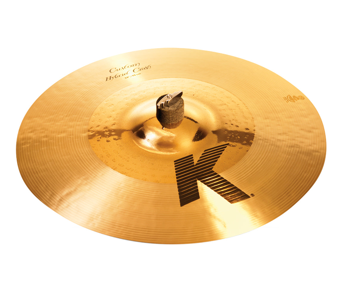 Zildjian 18" K Custom Hybrid Crash Cymbal, Zildjian, Crash Cymbals, 18", Cymbal Room