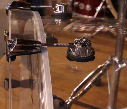 Natal Arcadia 3-Piece Shell Pack in Transparent Clear Acrylic Finish, Natal, Transparent Clear Acrylic, Acoustic Drum Kits, Acrylic 