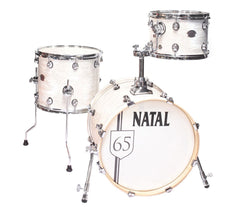 Natal Arcadia The '65 Jazz Shell Pack in White Oyster