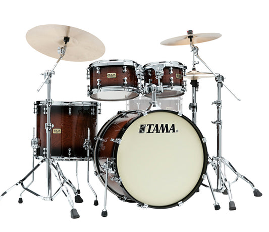 TAMA SLP Dynamic Kapur 4-Piece Shell Pack - Gloss Black Kapur Burst