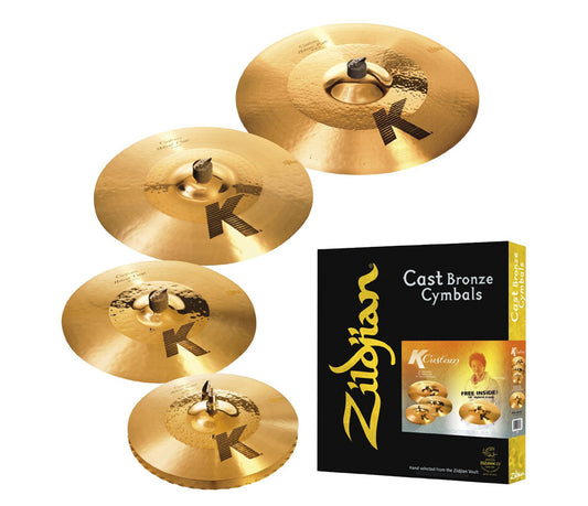 Zildjian K CUSTOM HYBRID SPECIAL PACK (14" HI-HATS, 16 CRASH, 20" RIDE 18" CRASH), Zildjian, Cymbal Sets, Cymbal Box Sets, Cymbals, Cymbal Room