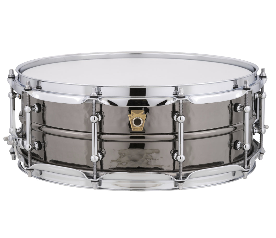 Ludwig Black Beauty 14" x 5" Hammered Snare Drum w/Tube Lugs, Ludwig, Snare Drums, 14" x 5", Black, Hammered