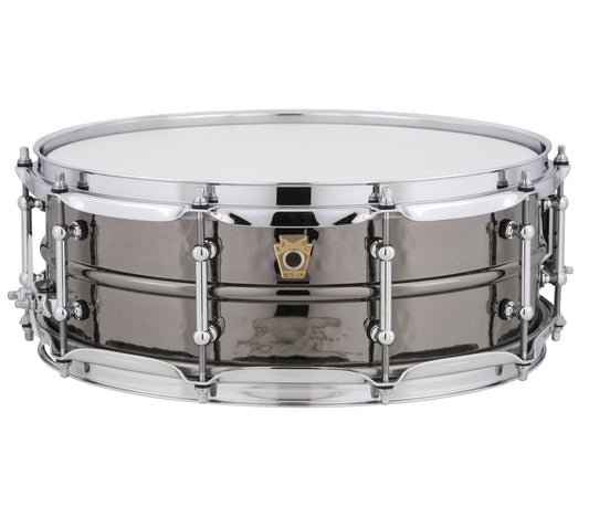 Ludwig Black Beauty 14" x 5" Hammered Snare Drum w/Tube Lugs, Ludwig, Snare Drums, 14" x 5", Black, Hammered