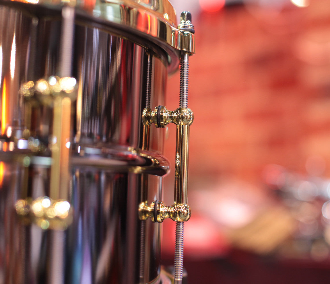 Ludwig 14" x 6.5" Black Beauty w/Brass Hardware Snare Drum, Ludwig, Snare Drums, 14" x 6.5", Black, Brass, Drum Lounge