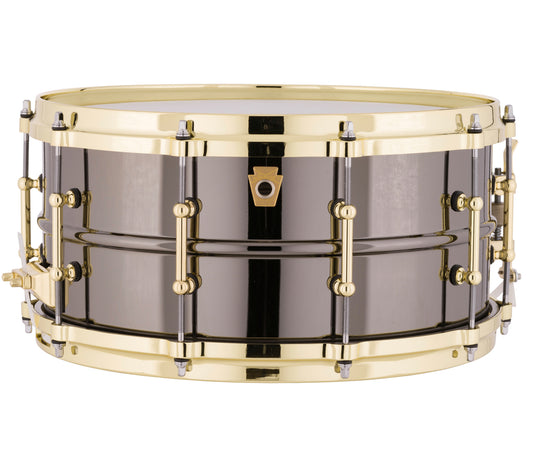 Ludwig 14" x 6.5" Black Beauty w/Brass Hardware Snare Drum, Ludwig, Snare Drums, 14" x 6.5", Black, Brass, Drum Lounge