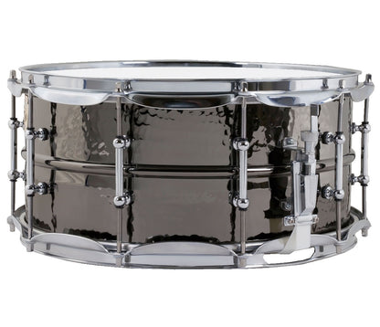 Ludwig 14" x 6.5" Hammered Black Beauty w/Tube Lugs Snare Drum, Ludwig, snare Drums, 14" x 6.5" Black, Drum Lounge