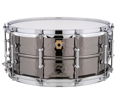 Ludwig 14" x 6.5" Hammered Black Beauty w/Tube Lugs Snare Drum, Ludwig, snare Drums, 14" x 6.5" Black, Drum Lounge