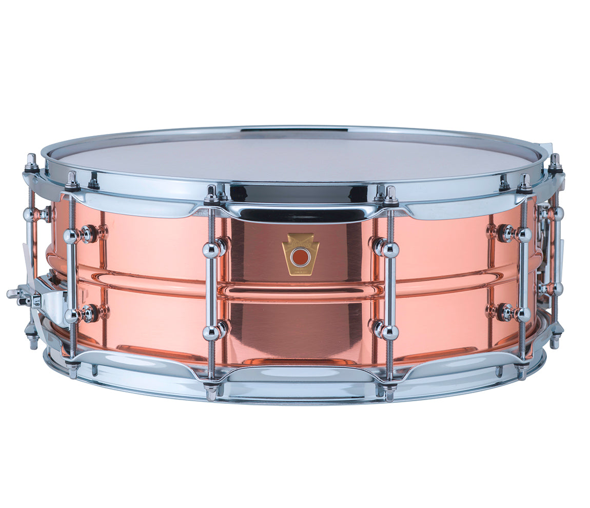 Ludwig Copperphonic 14" x 5" Smooth Polished Snare Drum w/Tube Lugs