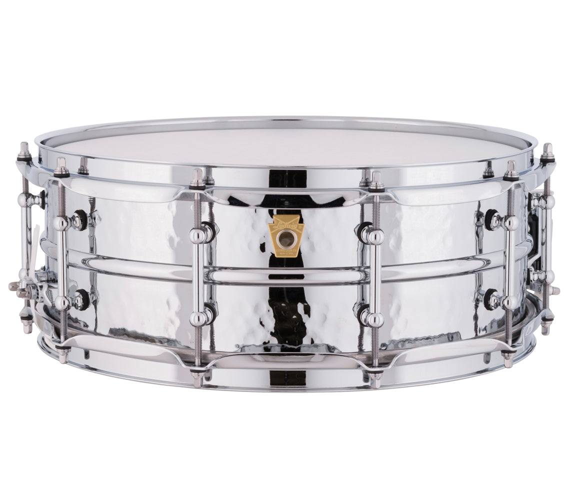 Ludwig Supraphonic 14" x 5" Chrome Plated Aluminium Snare Drum (Hammered Shell, Tube Lugs)