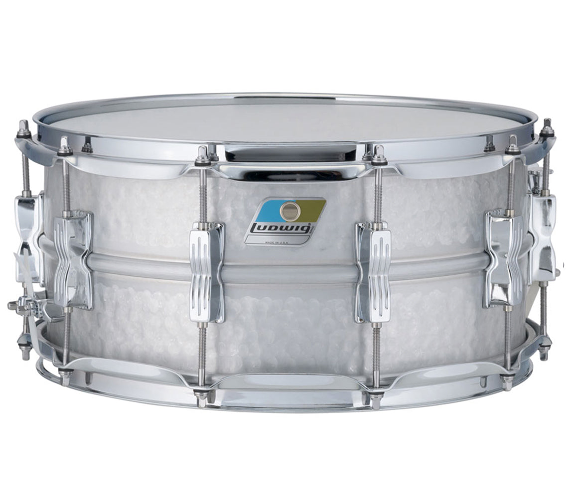 Ludwig 14" x 6.5" Hammered Acrolite Snare Drum, Ludwig, Snare Drums, Drum Lounge, Aluminium, 14" x 6.5", 