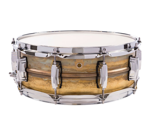 Ludwig 14" x 5" Raw Brass Snare Drum (LB454R), Ludwig, Snare Drums, Drum Lounge, 14" x 5", Brass, LB454R 