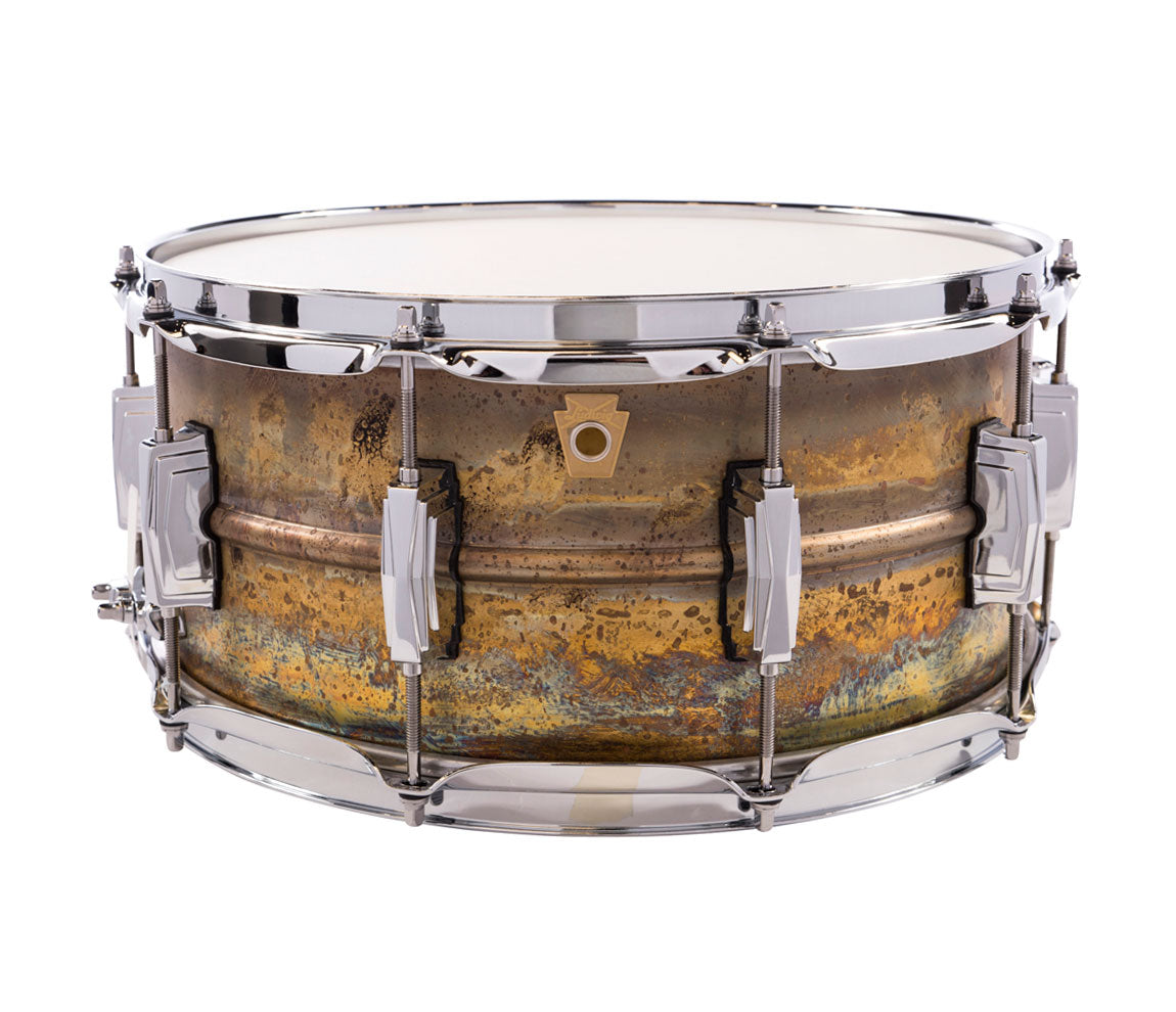 Ludwig 14" x 6.5" Raw Brass Snare Drum (LB464R), Ludwig, Snare Drums, Drum Lounge, 14" x 6.5", Brass, LB464R 