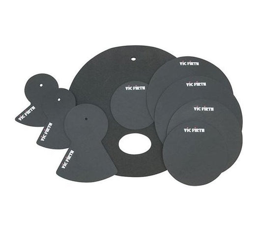 Vic Firth Drum Mute Pack w/ 10” 12” 14”(2) 18" hi-hat and cymbal (2)