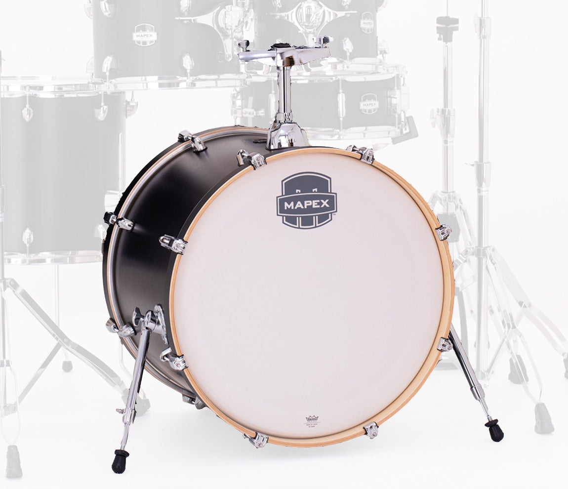 Mapex Mars Maple 22" x 18" Bass Drum In Matte Black