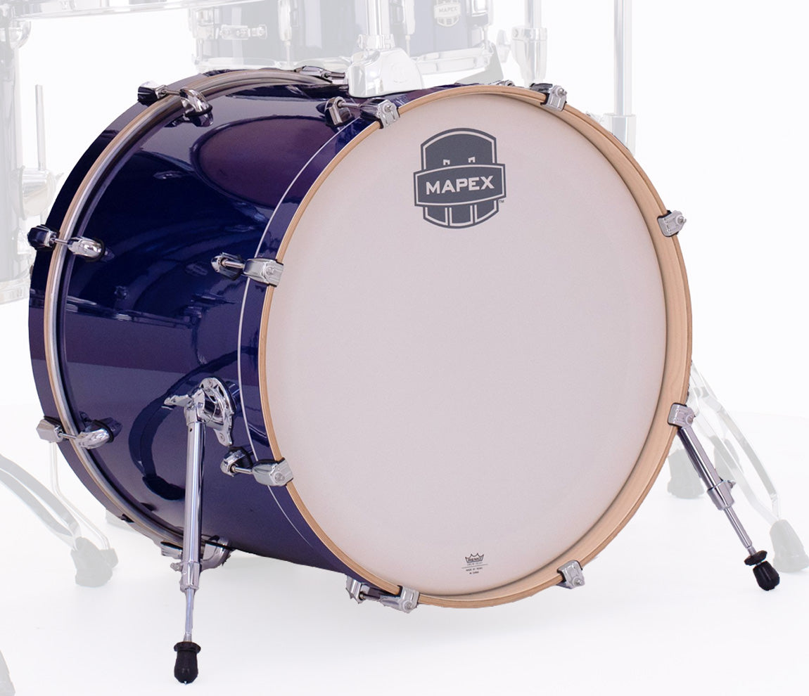 Mapex Mars Maple 22" x 18" Bass Drum (No Mount) In Midnight Blue
