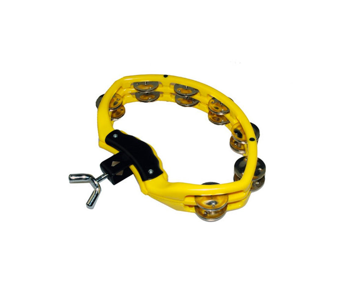 Natal Spirit Drumset Mount Tambourine in Yellow, Vendor: Natal, Type: Tambourines & Jingles, Finish: Yellow, NSDY