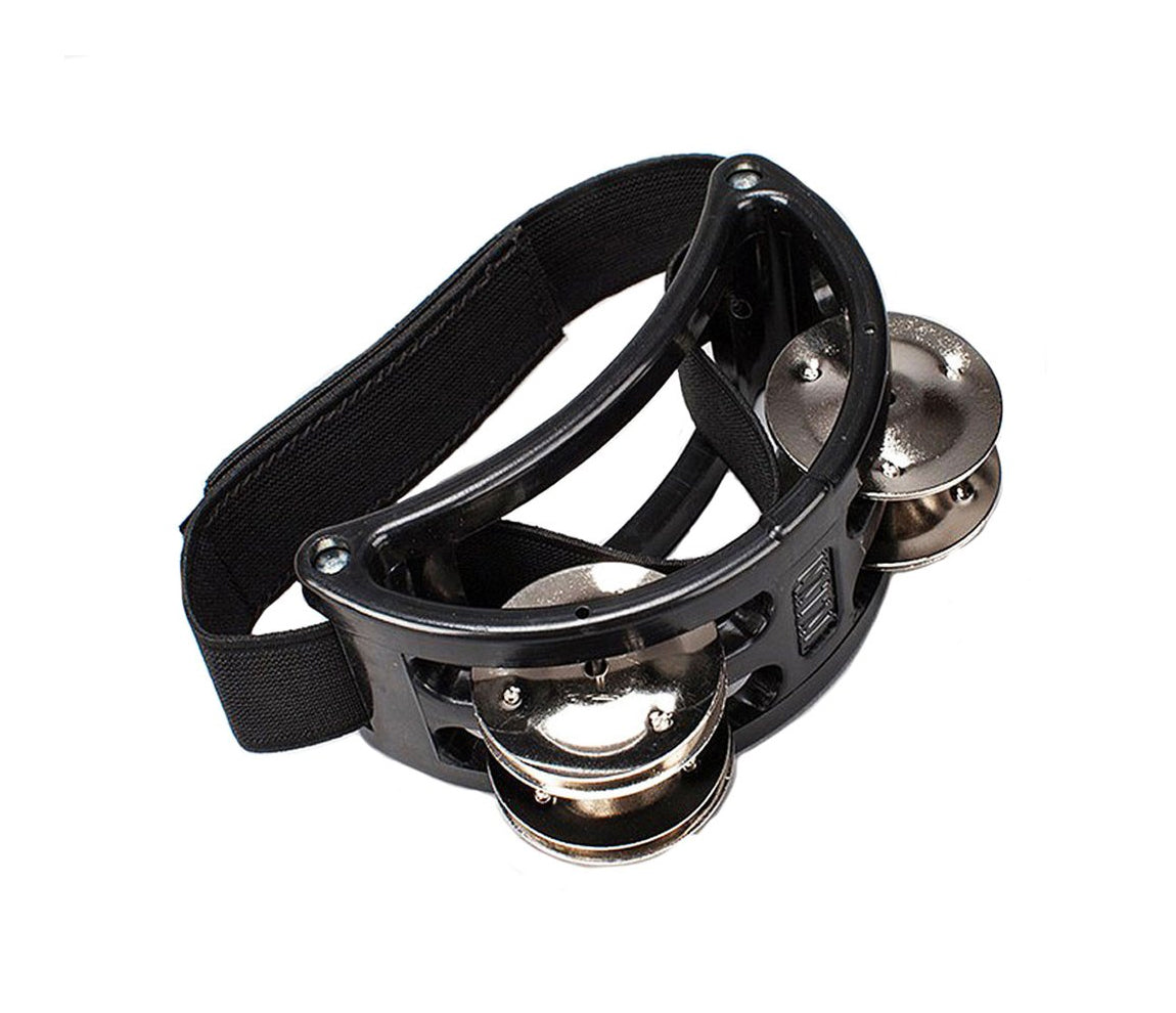 Natal Foot Tambourine in Black, Type: Tambourines & Jingles, NTFTB, Finish: Black, Vendor: Natal
