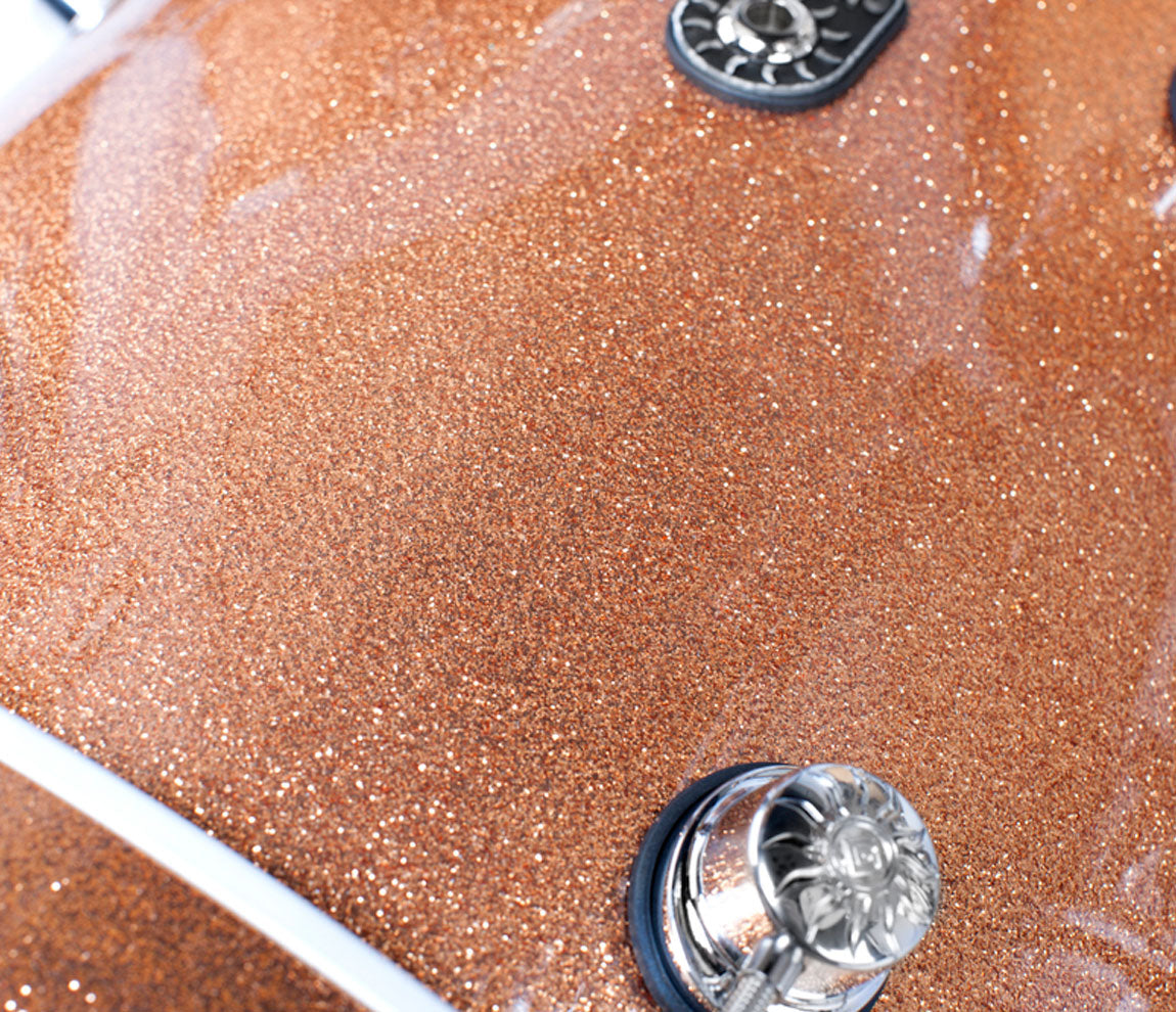 Natal Cafe Racer 4-Piece US Fusion 22" Shell Pack, Natal, Acoustic Drum Kits, US Fusion, Champagne Sparkle