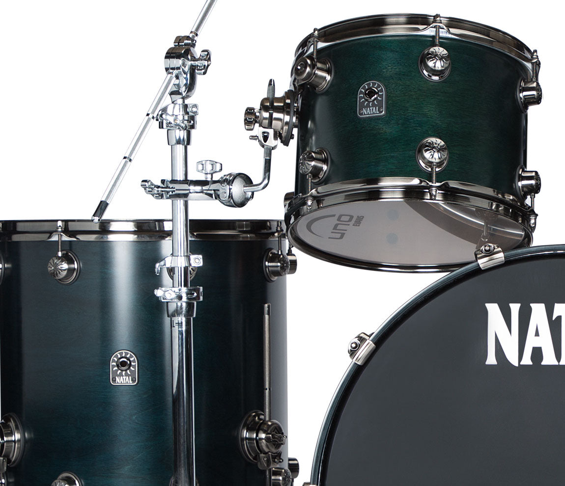 Natal 'The Originals' US Fusion Walnut Shell 4 Piece in Natural Walnut, Natal, US Fusion, Acoustic Drum Kits, The Originals, Drum Lounge, Natural Walnut, 4 Piece Drum Kit, 4 Piece