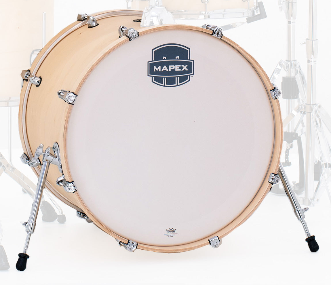 Mapex Mars Maple 22" x 18" Bass Drum (No Mount) In Natural Satin