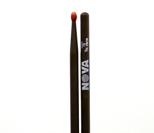 Vic Firth Nova 7A Drumsticks - Black Drumsticks Red Nylon Tip