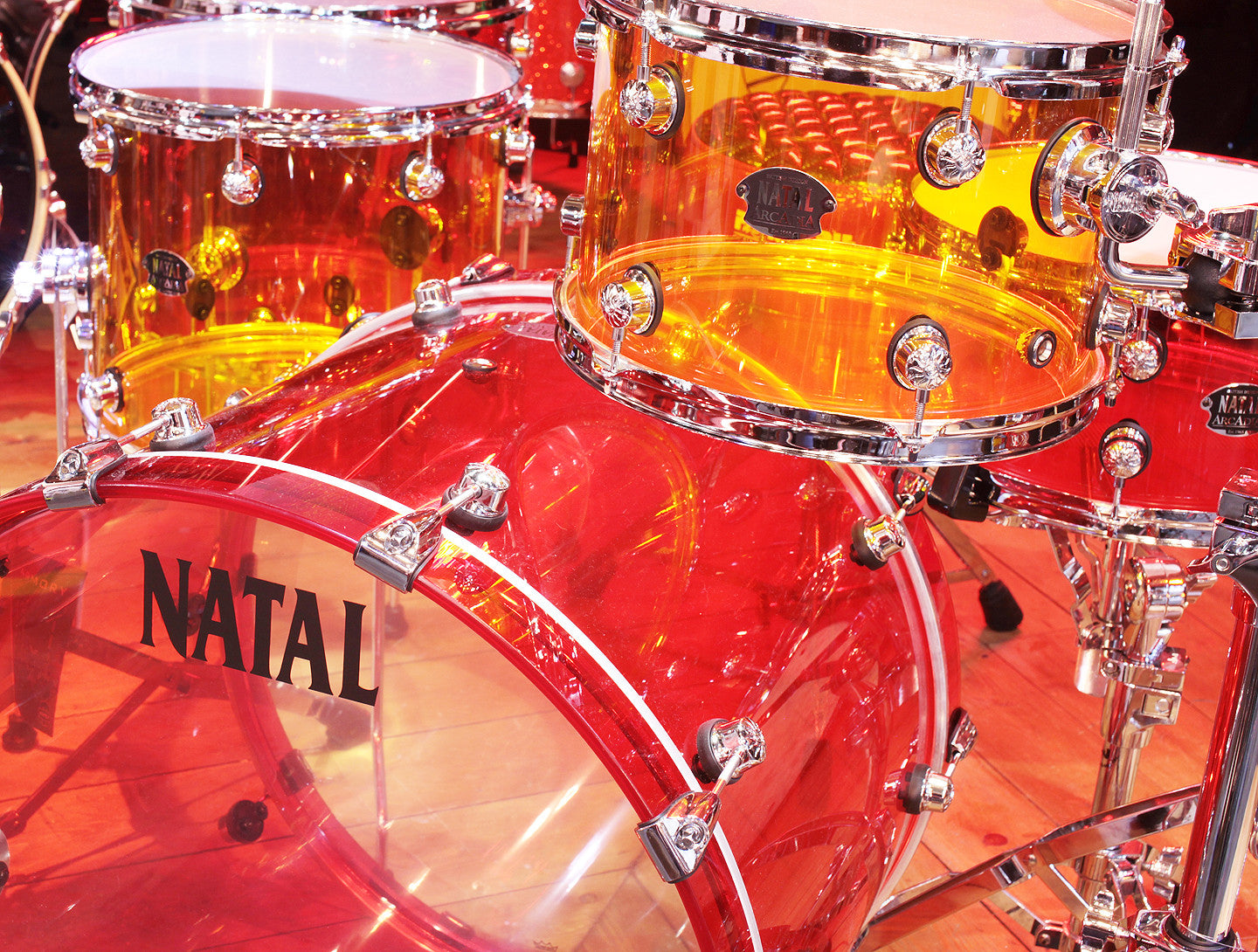 Natal Jelly Bean acrylic drum kit at drumshop