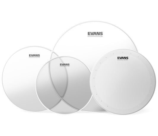 Evans G2 Clear Standard Pack (12", 13", 16") with 14" HD Dry Snare Batter