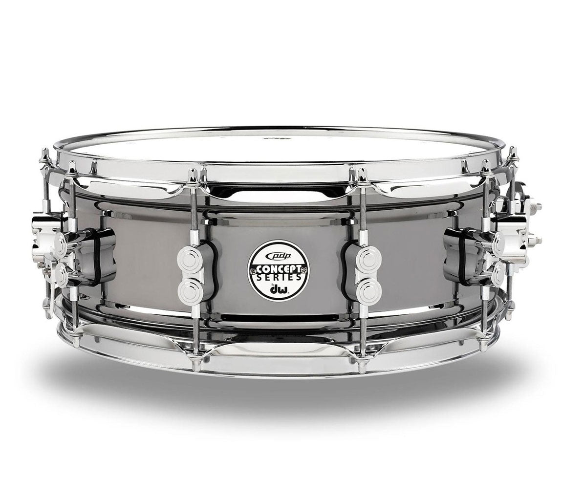 PDP Concept Series Black Nickel over Steel 14" x 5.5" Snare Drum, PDP Pacific Drums, DW Drum Workshop, Snare Drums, Black Nickel over Steel, Steel, Concept Series, 14" x 5.5"