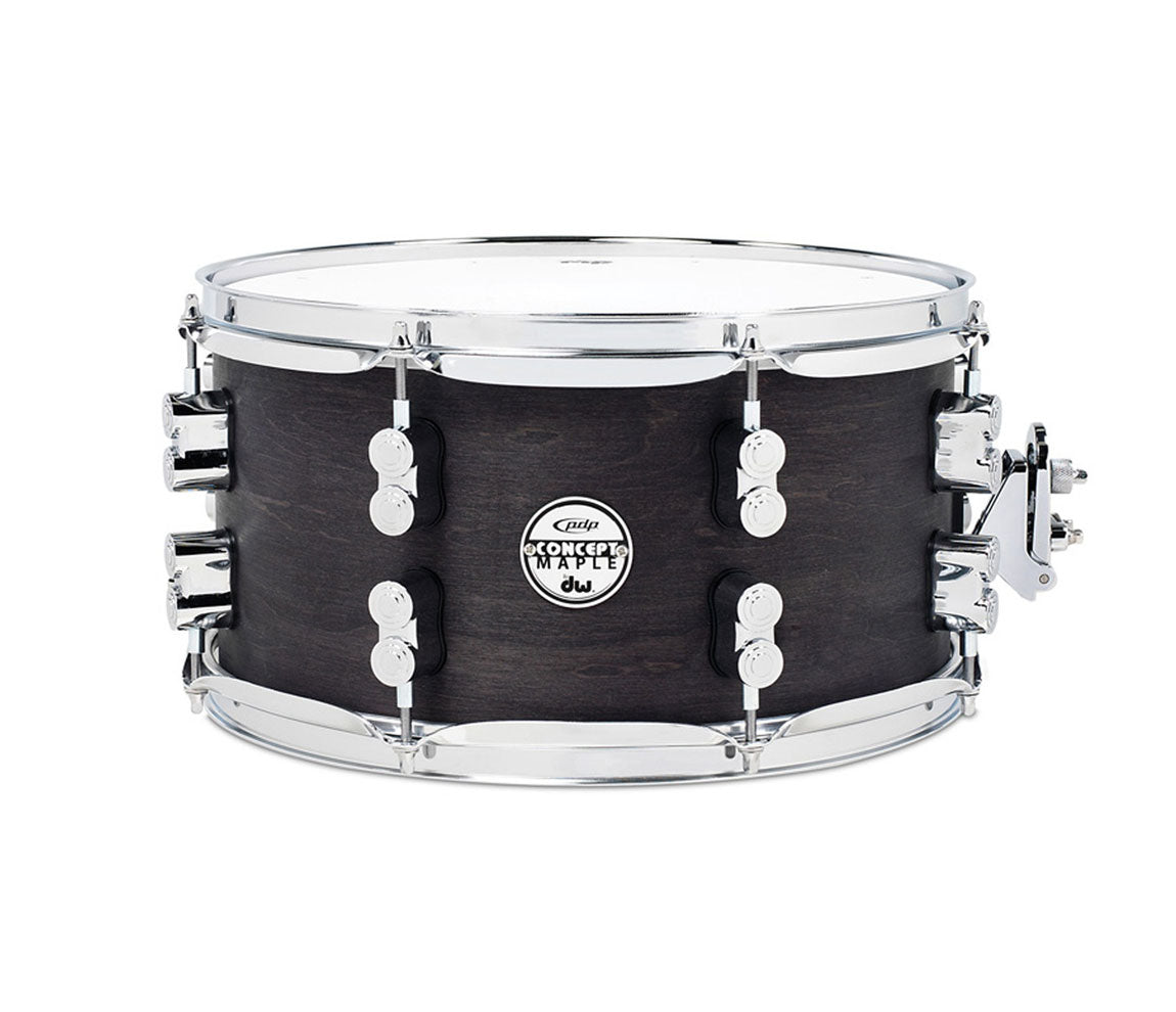 PDP Concept Series Black Wax 13" x 7" Snare Drum, PDP Pacific Drums, DW Drum Workshop, Snare Drums, Black Wax, Concept Series, Concept Maple, 13" x 7"