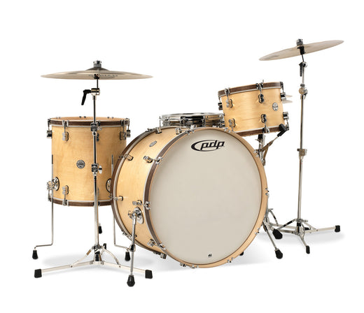 PDP CM Concept Maple 3-Piece Shell Pack - Maple with Walnut Stain Hoops