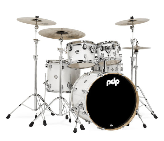 PDP By DW Concept Maple 22" 5PC Shell Pack w/HW in Pearlescent White
