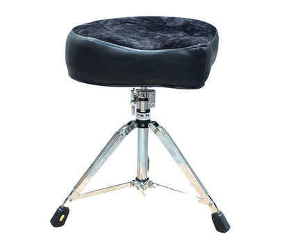 Pork Pie Big Boy Drum Throne in Black with Black Crush Top inc. Base
