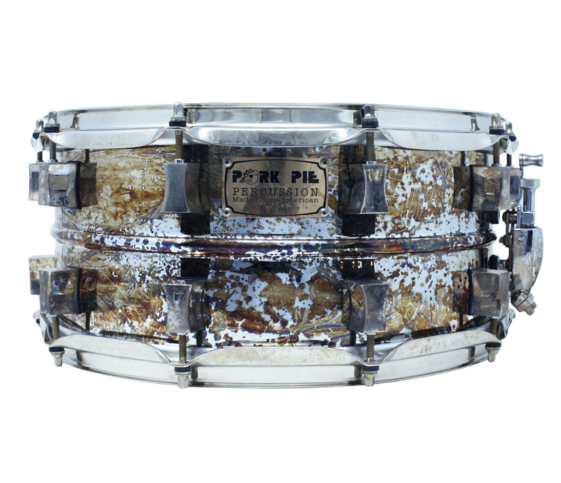 Pork Pie 'The Relic' 14" x 6.5" 'AGED' Steel Shell Snare Drum