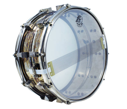 Pork Pie 'The Relic' 14" x 6.5" 'AGED' Steel Shell Snare Drum