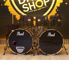 Pre-Loved Pearl ELX 6-Piece Drum Kit in Purple