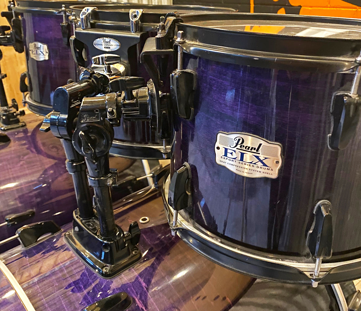 Pre-Loved Pearl ELX 6-Piece Drum Kit in Purple