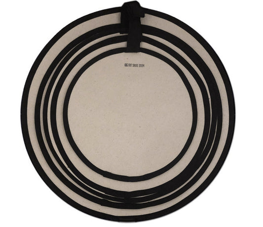 BIG FAT SNARE DRUM - QUESADILLAS 4 PACK, 10", 12", 14", 16" W/CLOTH WEIGHTED RING
