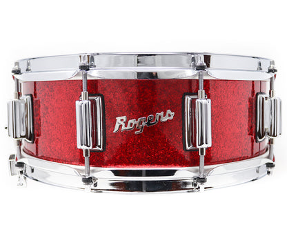 Rogers Dyna-Sonic Beavertail Lugs Red Sparkle 14" x 5" Snare Drum