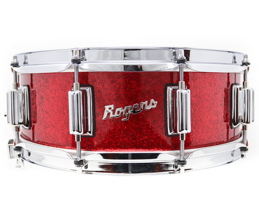 Rogers Dyna-Sonic Beavertail Lugs Red Sparkle 14" x 5" Snare Drum