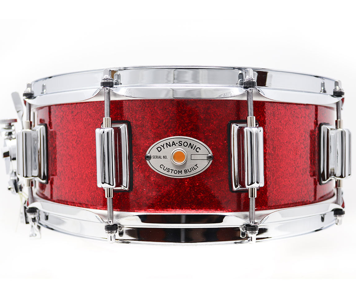 Rogers Dyna-Sonic Beavertail Lugs Red Sparkle 14" x 5" Snare Drum