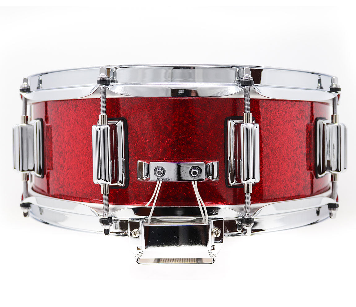 Rogers Dyna-Sonic Beavertail Lugs Red Sparkle 14" x 5" Snare Drum