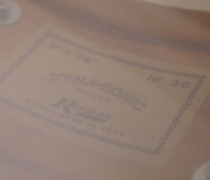 Rogers Dyna-Sonic Beavertail Lugs Red Sparkle 14" x 5" Snare Drum